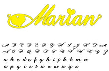 Load image into Gallery viewer, Elegant cursive name necklace with adjustable chain