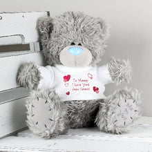 Load image into Gallery viewer, Custom name Me To You teddy bear holding red heart gift