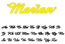 Load image into Gallery viewer, Minimalist name pendant necklace in rose gold finish