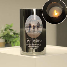 Load image into Gallery viewer, photo upload candle, candle photo transfer, personalised candle with picture, personal picture candles, gifts using photos, photo candle, memorial gifts, memorial custom photo, memorial photo