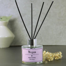 Load image into Gallery viewer, Elegant pink reed diffuser personalised for Mother’s Day or anniversary gift