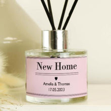 Load image into Gallery viewer, Scented reed diffuser with pink bottle – personalised home fragrance gift