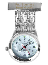 Load image into Gallery viewer, Personalised fob watch for nurses and healthcare workers