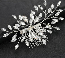 Load image into Gallery viewer, pearl-hairpin-rhinestone-hair-ornament-wedding-hair-accessories-set-crystal-comb-bridal-wedding-hair-accessories-hairpin-rhinestone-hair-ornament-crystal-barrettes-bride-fashion-jewelry