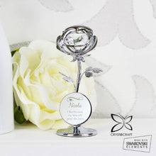 Load image into Gallery viewer, Luxury crystocraft rose with Swarovski detailing and gift box