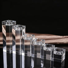 Load image into Gallery viewer, crystal-square-glass-tealight-candles-holder-for-wedding-home-decor-square-glass-candle-holders-uk-square-pillar-candle-holders-square-candle-holders-tall-square-glass-candle-holders