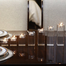 Load image into Gallery viewer, crystal-square-glass-tealight-candles-holder-for-wedding-home-decor-square-glass-candle-holders-uk-square-pillar-candle-holders-square-candle-holders-tall-square-glass-candle-holders