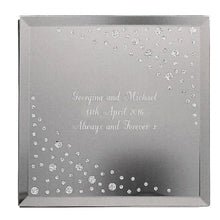 Load image into Gallery viewer, Luxury glass keepsake box with personalised inscription for women