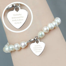 Load image into Gallery viewer, pearl bracelet-personalised bracelets for her-freshwater pearl necklace-personalised mens bracelet