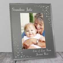 Load image into Gallery viewer, Personalised Any Message Diamante Glass Photo Frame