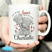 Load image into Gallery viewer, Custom romantic bear mug gift for her on Valentine’s Day