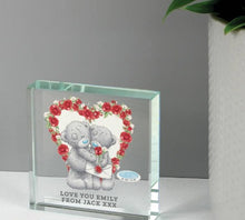 Load image into Gallery viewer, Engraved Me To You Valentine crystal gift for couples or loved ones.