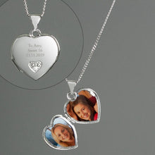 Load image into Gallery viewer, personalised locket-heart locket necklace-locket necklace with picture-gold locket-super gift online
