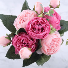 Load image into Gallery viewer, Peonies ¦ Artificial Peony Flowers Bouquet & Peony Faux Flowers