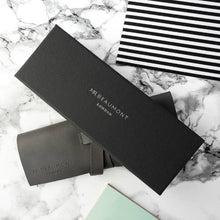 Load image into Gallery viewer, personalised-leather-strap-designer-watch-in-black-with-box-gifts-for-men-gifts-for-him-watches-box-valentines-for-him-smart-watch-gift-for-him-leather-watch-strap