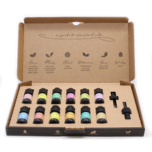 Load image into Gallery viewer, Premium 12 bottle essential oil kit with two included droppers