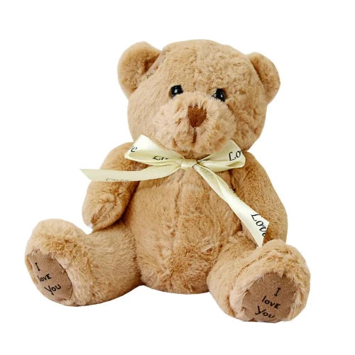 18cm cute teddy bear plush toy for kids’ birthday or wedding gift