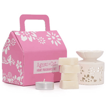 Load image into Gallery viewer, Pink home fragrance set with candles and diffuser 