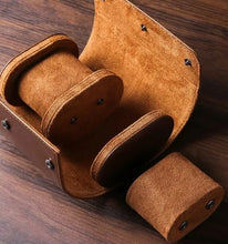 Load image into Gallery viewer, portable leather watch roll for watches