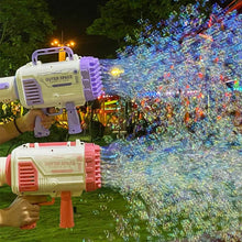 Load image into Gallery viewer, 40-hole automatic bubble machine blowing bubbles