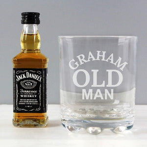 personalised whisky glass-personalised jack daniels-personalised glass gifts-jack daniels gifts