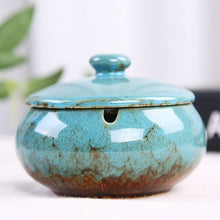 Load image into Gallery viewer, Compact ceramic smoking ashtray for outdoor use Compact ceramic smoking ashtray for outdoor use