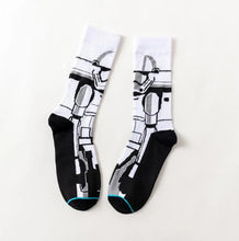 Load image into Gallery viewer,  Stylish men’s crew socks with fun prints