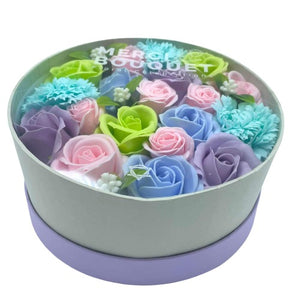 Luxury handmade soap flowers styled as everlasting bouquet