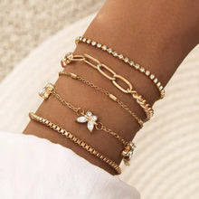 Load image into Gallery viewer, Festival style boho multilayer bracelet stack for her