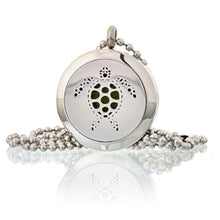 Load image into Gallery viewer, Aromatherapy Silver Necklace Locket ¦ 10 Oil Diffuser Pads