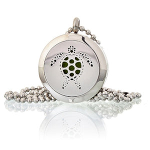 Aromatherapy Silver Necklace Locket ¦ 10 Oil Diffuser Pads