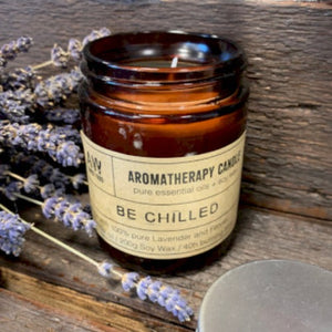 Soy wax candles and essential oils kit for home relaxation