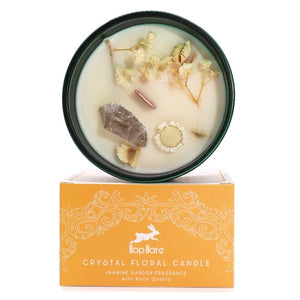 Crystal surprise flower candle for magical gift giving