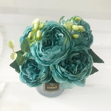 Load image into Gallery viewer, artificial-flowers-beautiful-rose-peony-artificial-silk-flowers-small-bouquet-home-party-spring-wedding-decoration-fake-flower