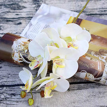 Load image into Gallery viewer, Artificial six-head orchid flower arrangement for living room decoration