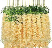 Load image into Gallery viewer, Artificial wisteria flowers for home décor