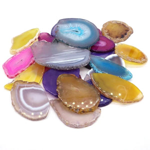 Colorful agate gemstone pendant for decoration and gifts