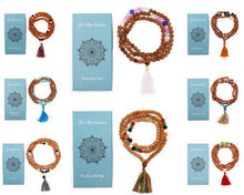 Load image into Gallery viewer, Handmade Bali mala necklace with natural beads
