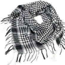 Load image into Gallery viewer,  Lightweight plaid warrior-style scarf