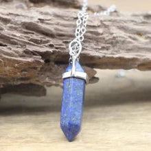 Load image into Gallery viewer, Quartz bullet charm necklace for men and women