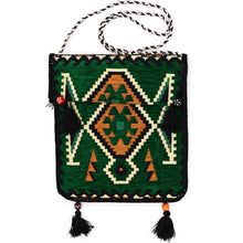 Load image into Gallery viewer, Boho kilim messenger bag for music festivals and travel