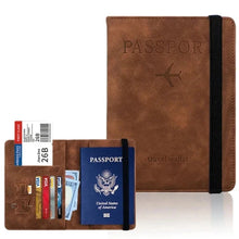 Load image into Gallery viewer, Slim passport book holder for international travel