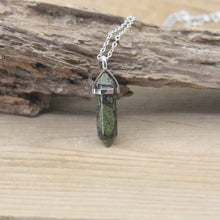 Load image into Gallery viewer, Quartz point bullet pendant jewelry gift
