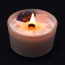 Load image into Gallery viewer, Healing gemstone scented candle for positivity and balance