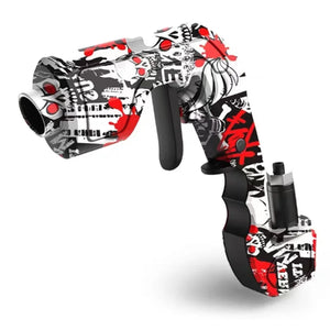 Graffiti-style champagne gun sprayer with trigger