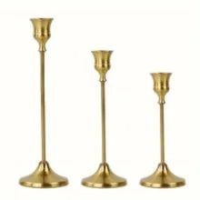 Load image into Gallery viewer, Classic metal candle holders for anniversaries and events
