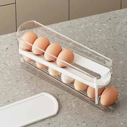 Refrigerator egg holder rack ladder style organizer