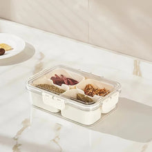 Load image into Gallery viewer, Durable refrigerator food storage box with compartments 