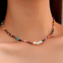 Load image into Gallery viewer, Colorful beaded necklace for festivals