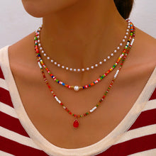Load image into Gallery viewer,  Playful fashion necklace with colorful beads
